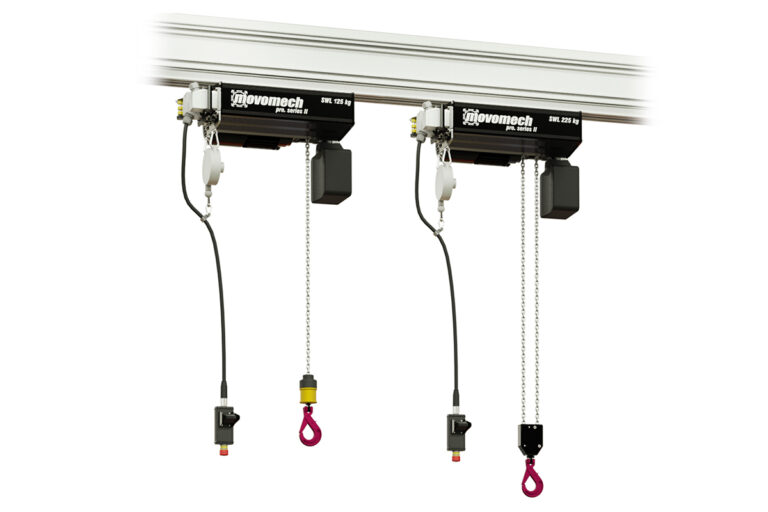Frequency controlled chain hoist for professional lifting - Mechchain Pro II from Movomech